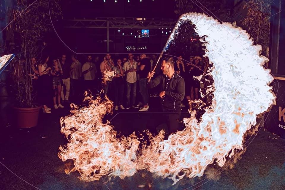 Tűzzsonglőr show